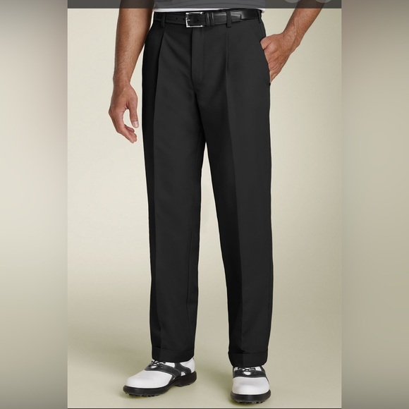 Nike Golf Dri-Fit Black Flex Performance Pleated Casual Pants Men's 32x30 - Picture 1 of 8